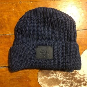 Love Your Melon Cuffed Beanie in Navy